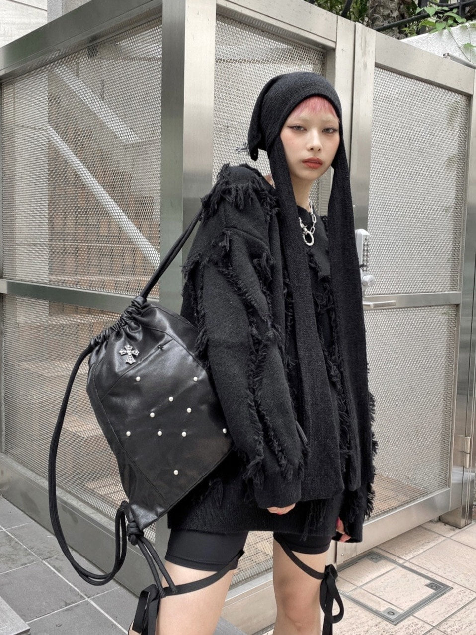 【Never mind the XU】biker short & skirt set (2color)