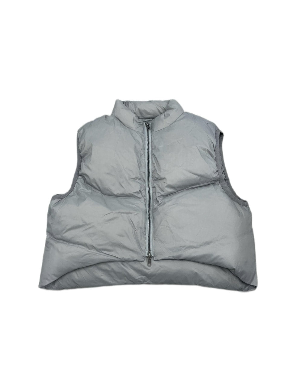 受注制【Never mind the XU】short padding vest (2color) / 【ネバーマインドザエックスユー】ショートパディングベストダウンジャケット