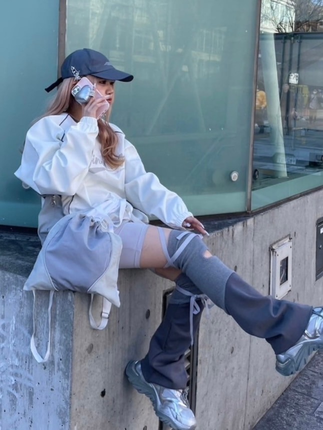 受注制【nmtc +】bi-color slit leg warmer (3color)