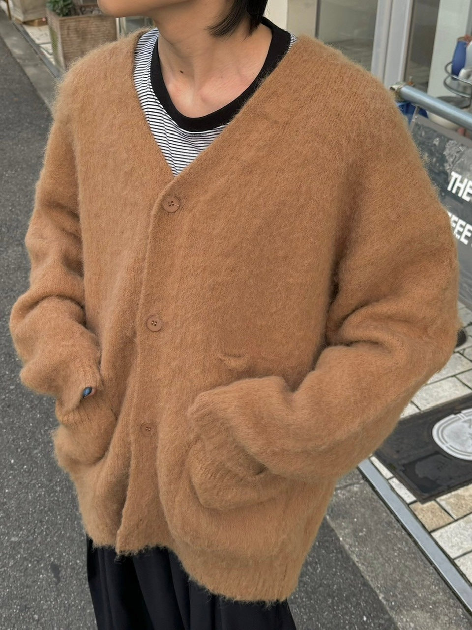 【Chikashitsu +】wool cardigan (4color)