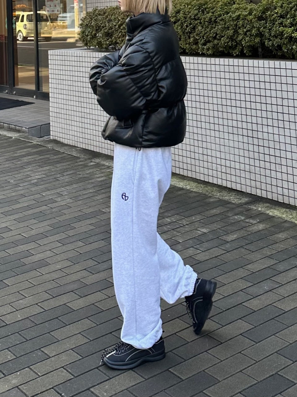 大阪店WEB限定受注制【Chikashitsu +】fake leather padded blouson