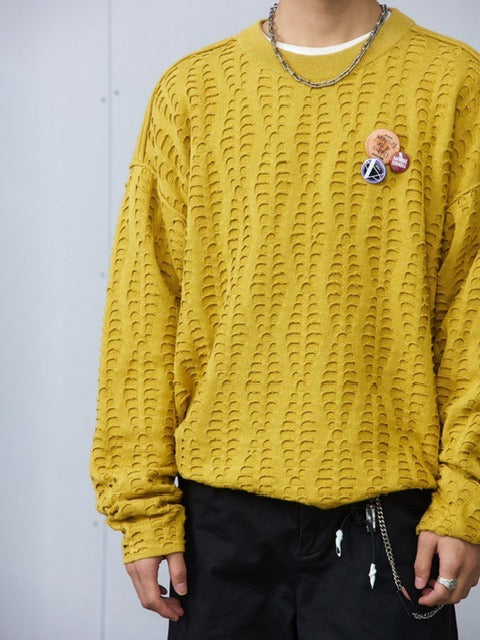 【ARCH by ROARINGWILD】FISH SCALE PATTERN SWEATER