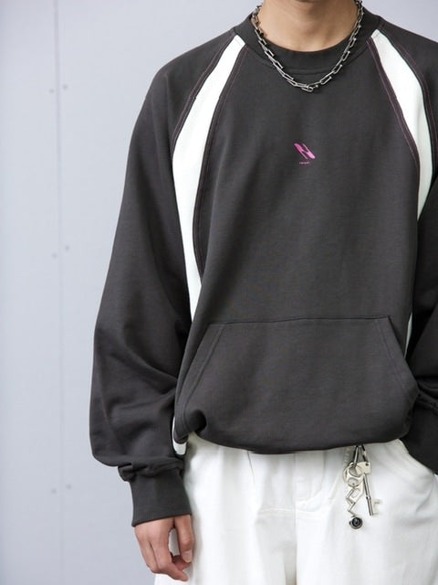 【ARCH by ROARINGWILD】STITCH PATCHWORK SWEATERSHIRT