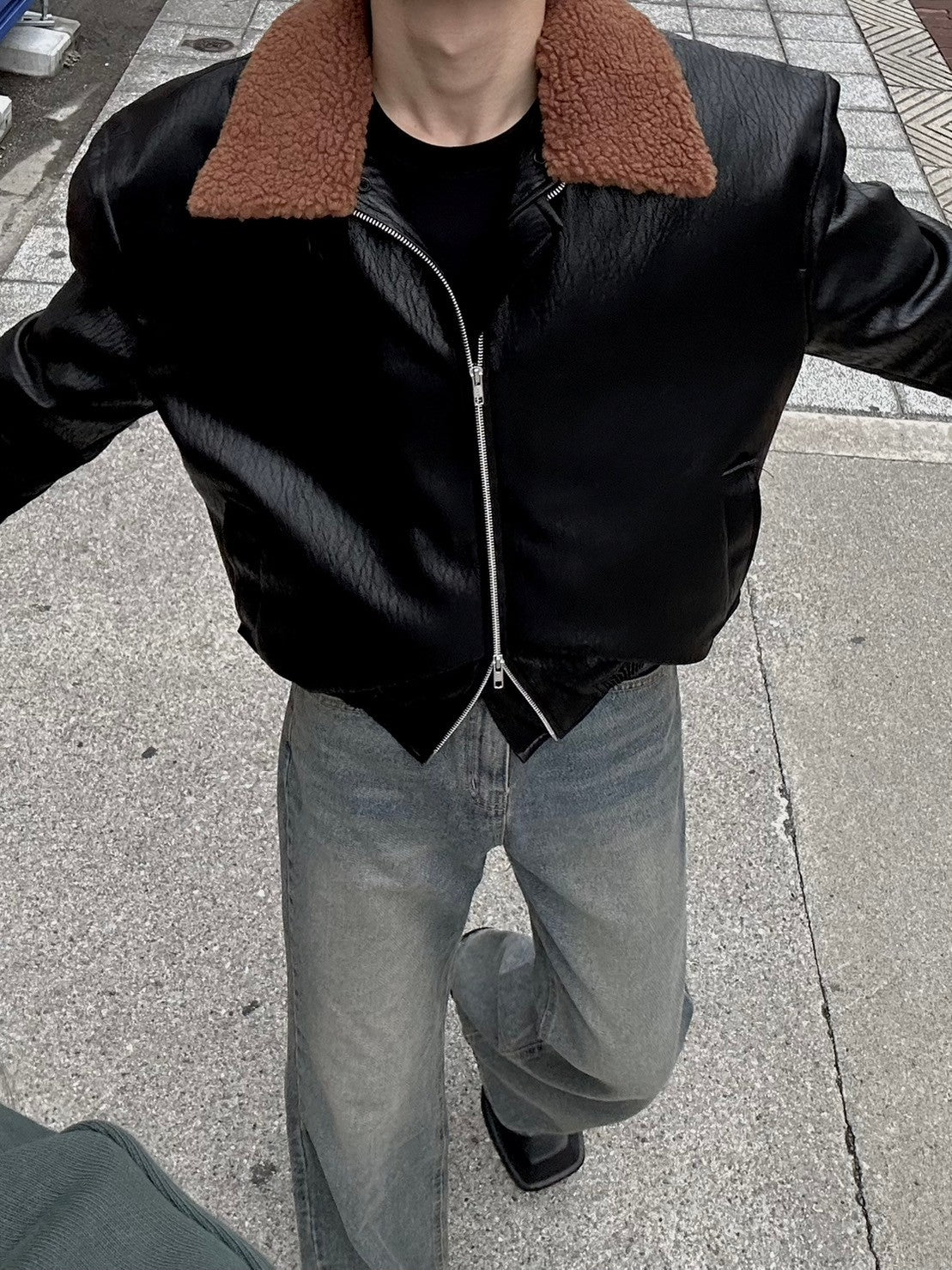 受注制【Chikashitsu +】biker leather mustang jacket – PRESSING WEB