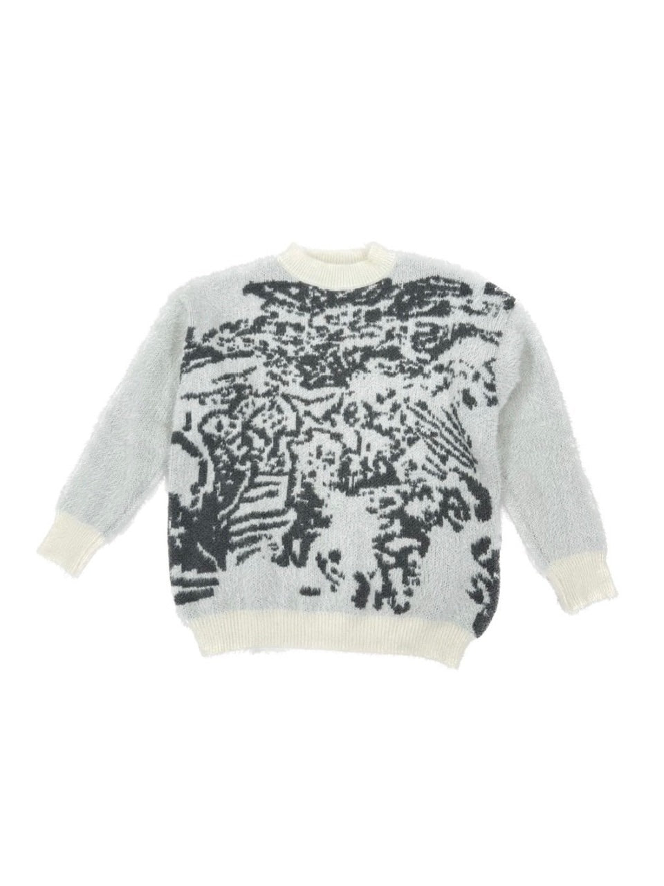 国際配送【Never mind the XU】mohair short knit