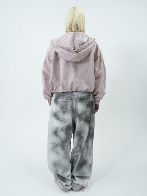 受注制【nmtc +】paint denim wide pants