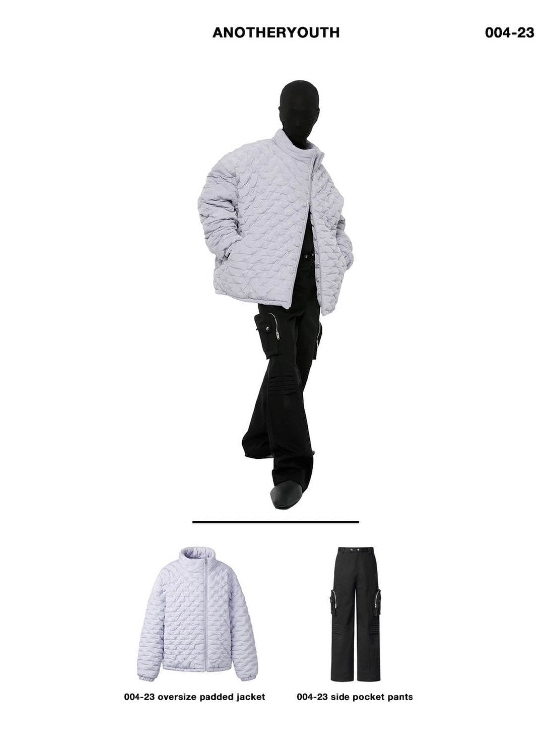 【ANOTHERYOUTH】004-23 side pocket pants