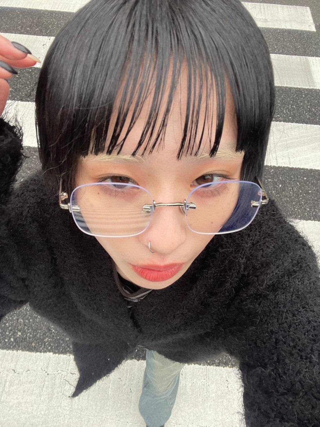 受注制【Chikashitsu +】square eyeglasses / 【チカシツプラス】スクエアアイグラスメガネ