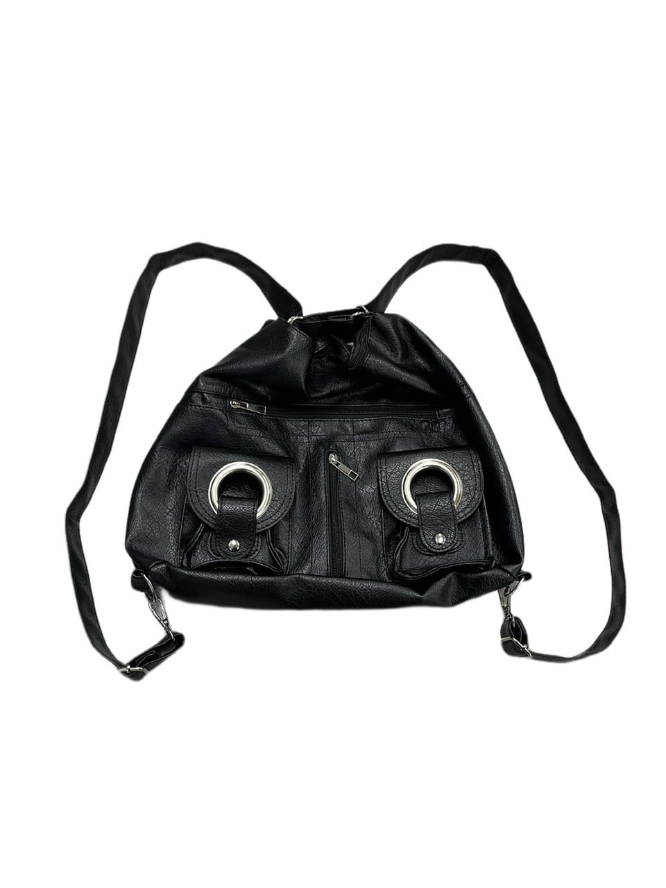 受注制【Never mind the XU】3way ring leather bag / 【ネバーマインドザエックスユー】スリーウェイリングショルダーバッグミニバッグパックハンドバッグ