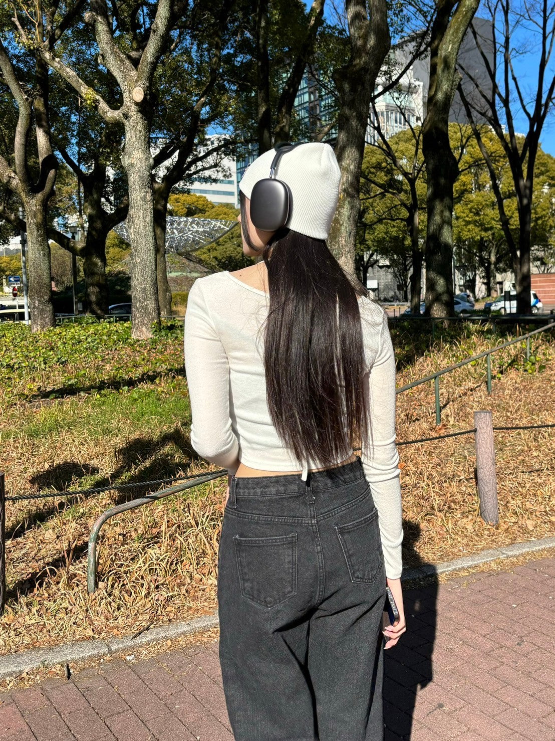 受注制【Chikashitsu + LADIES】ribbon beanie (3color)