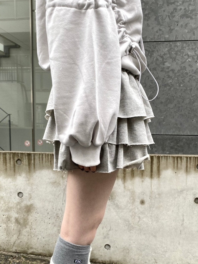 受注制【nmtc +】frill mini skirt (3color) / 【エヌエムティーシープラス】フリルミニスカート