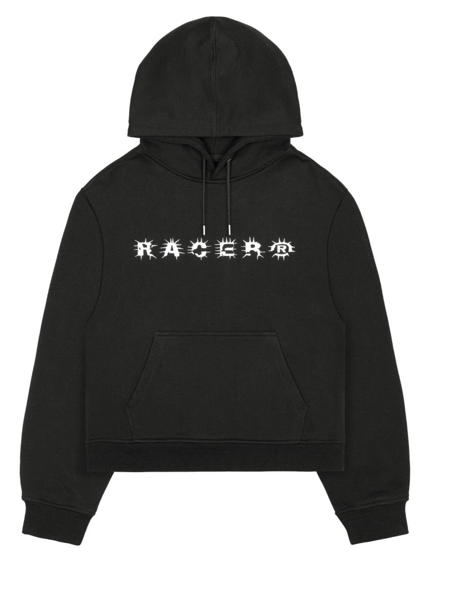 【RACER WORLDWIDE】Spike Text Hoodie
