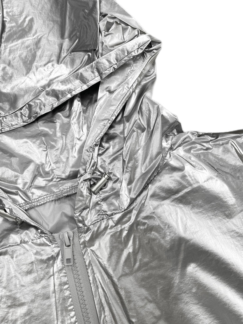 受注制【Never mind the XU】metallic hood jacket (2color)