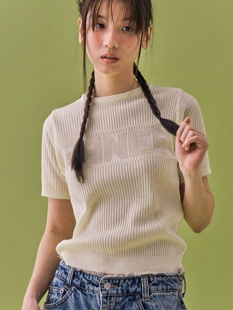 【FANCY CLUB】INNOCENCE KNIT TEE