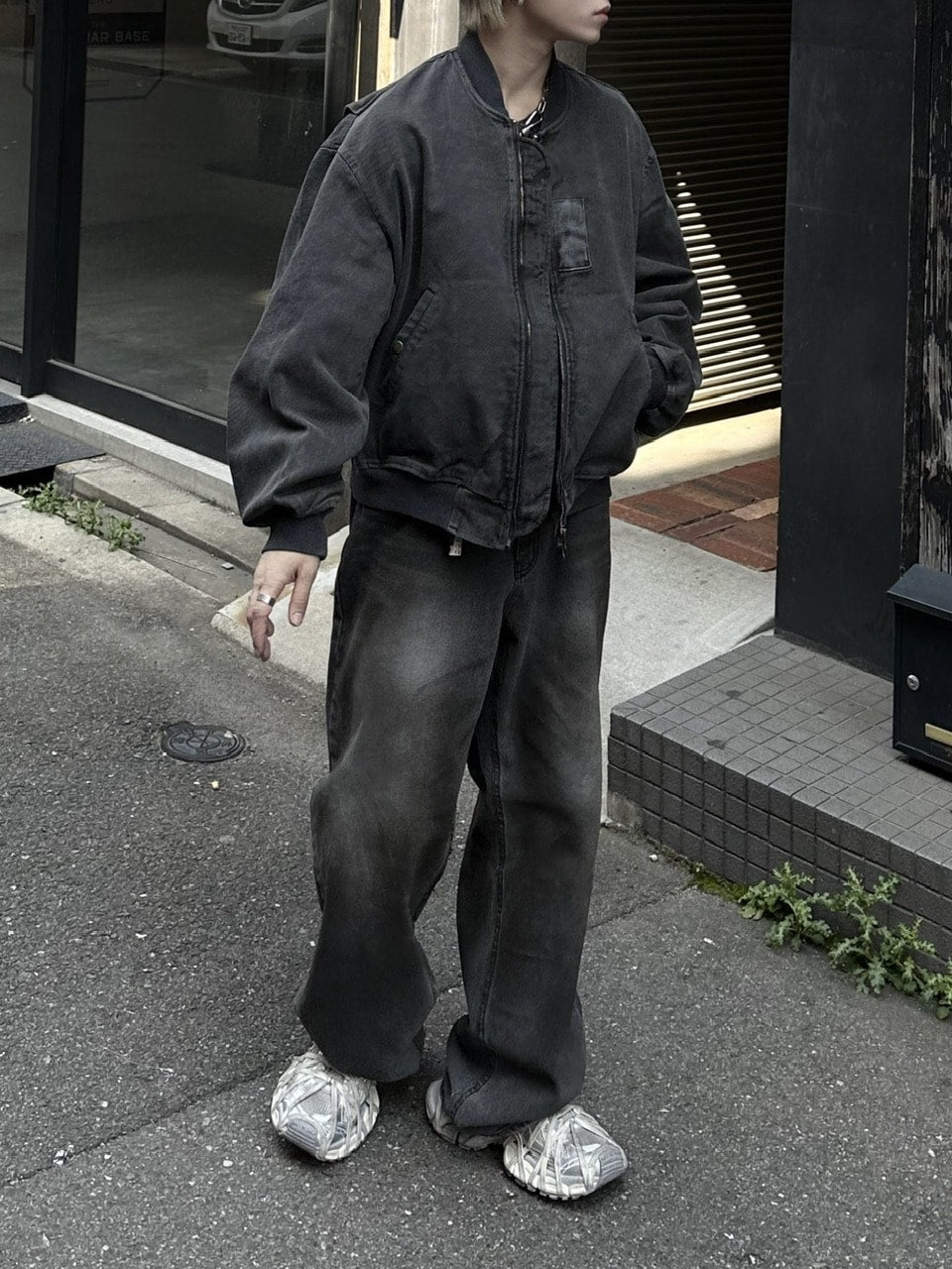 大阪店WEB限定受注制【Chikashitsu +】pigment MA-1 blouson