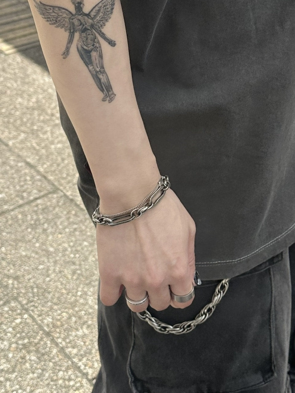 大阪店WEB限定【Chikashitsu +】original chain bracelet