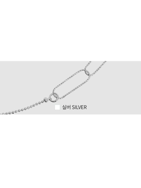 【BLACK PURPLE】CUSTOM layered clip sliding necklace