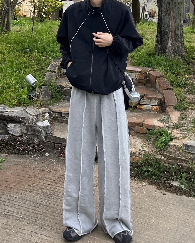 【youll】reverse wide sweat pants (2color)