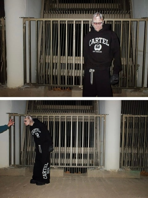 【SUNDAY OFF CLUB】Cartel Shoulder Padded Heavy Terry Hoodie