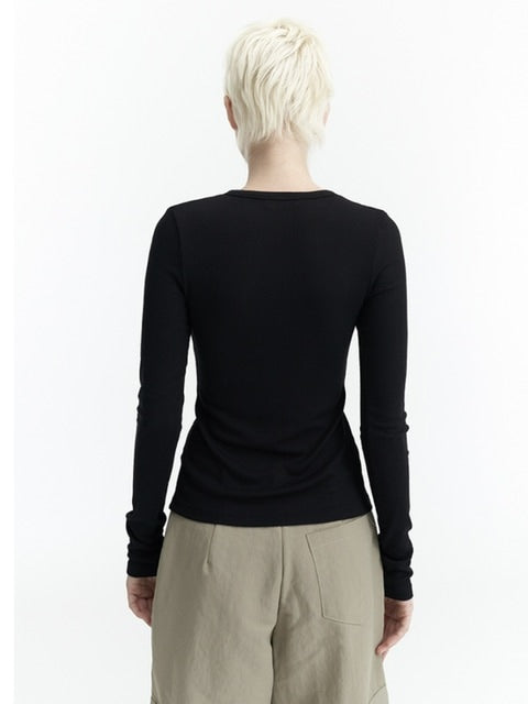 【ROCK CAKE】Nickel Snap Slim Cardigan