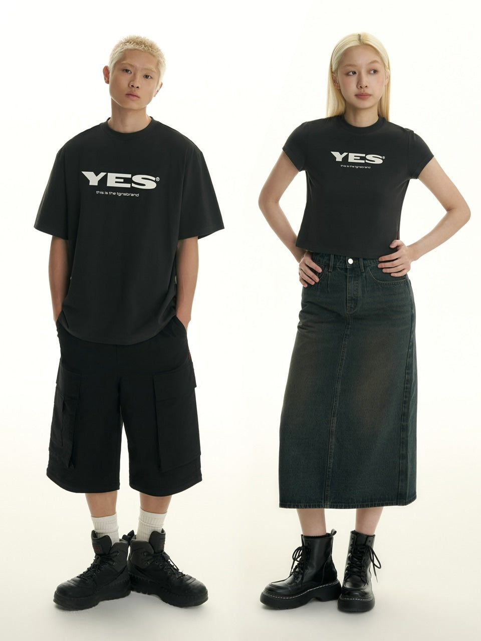 【TGNS】Short Length Yes Logo Tee
