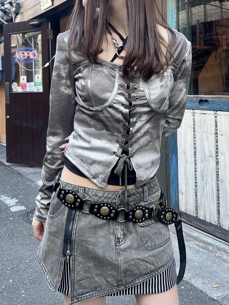 受注制【Never mind the XU】western belt (2color)