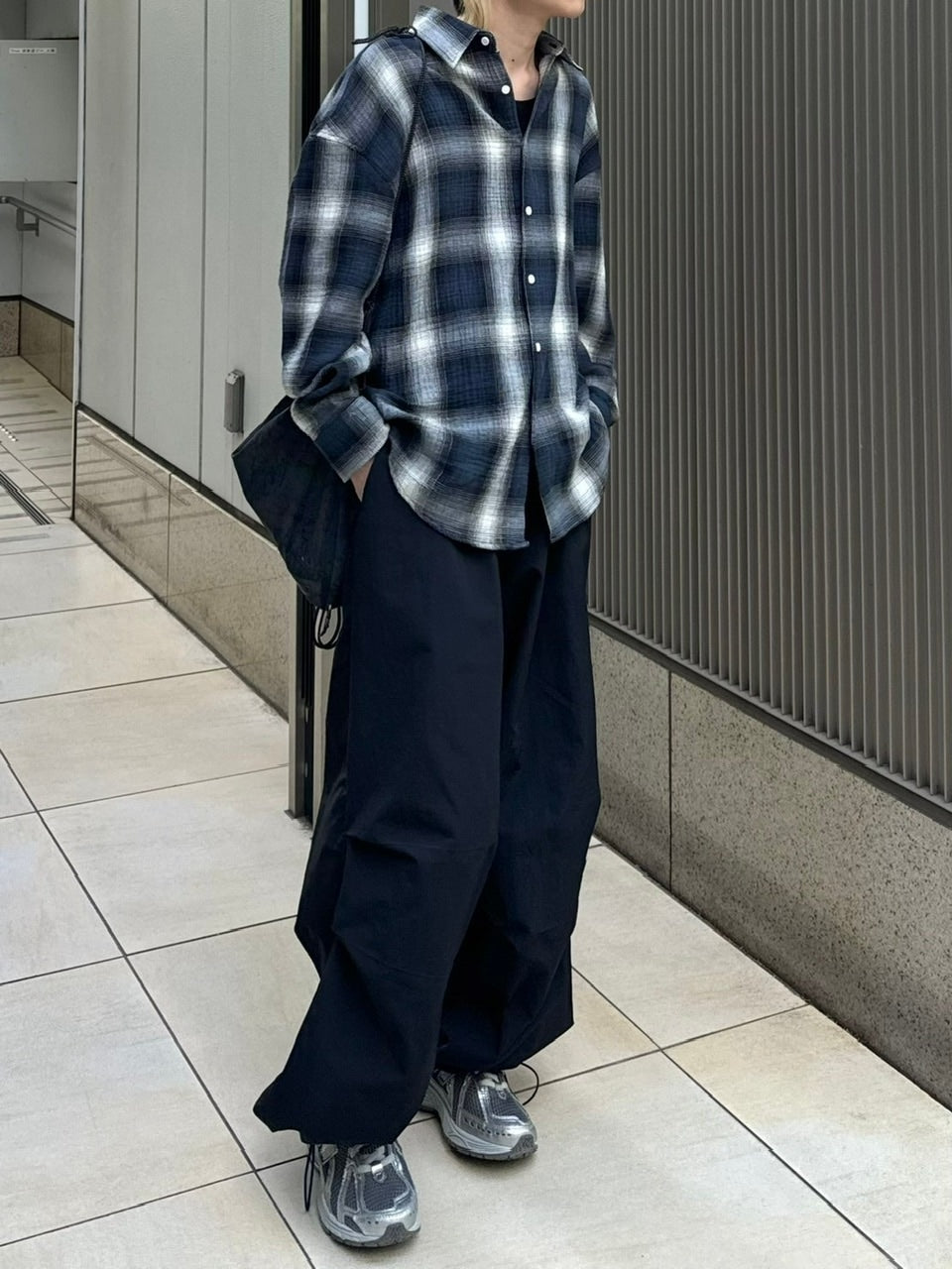 受注制【Chikashitsu +】shadow check shirt (2color) – PRESSING WEB SHOP