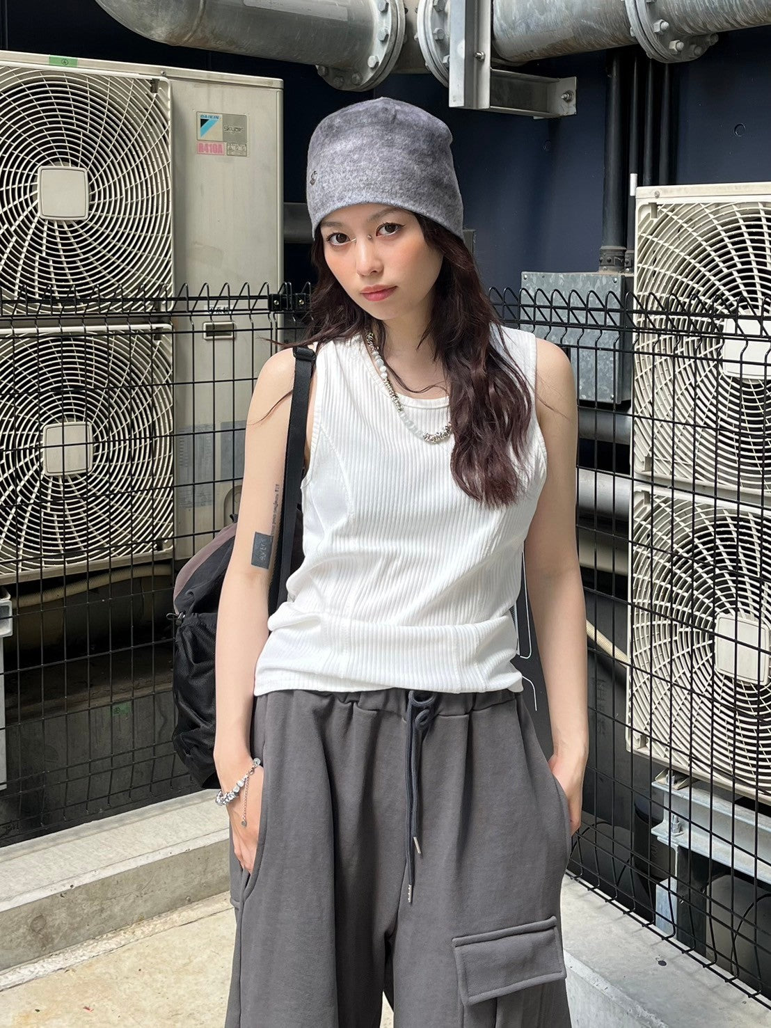 受注制【nmtc +】tight tank top (3color)