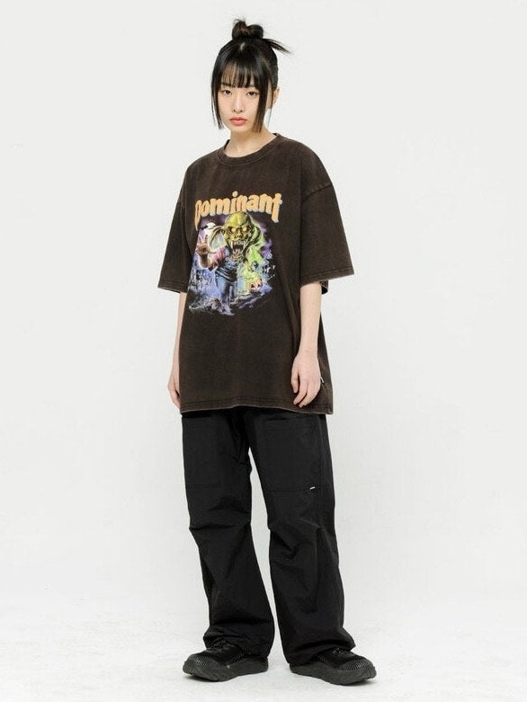 【DOMINANT】Vintage Washing Goosebumps Tee