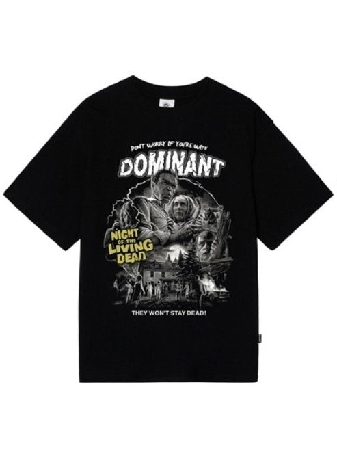 【DOMINANT】Unisex NLD Printing Embroidery Overfit T-Shirt