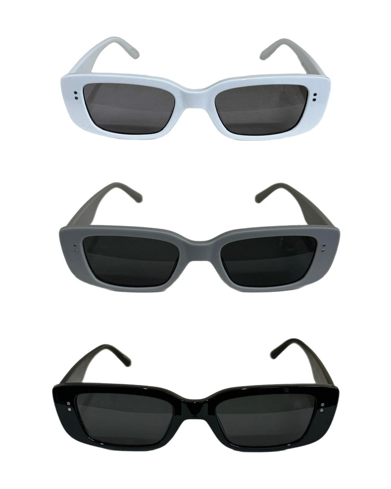 受注制【Chikashitsu +】square frame sunglasses 3 (3color) / 【チカシツプラス】スクエアフレームサングラス