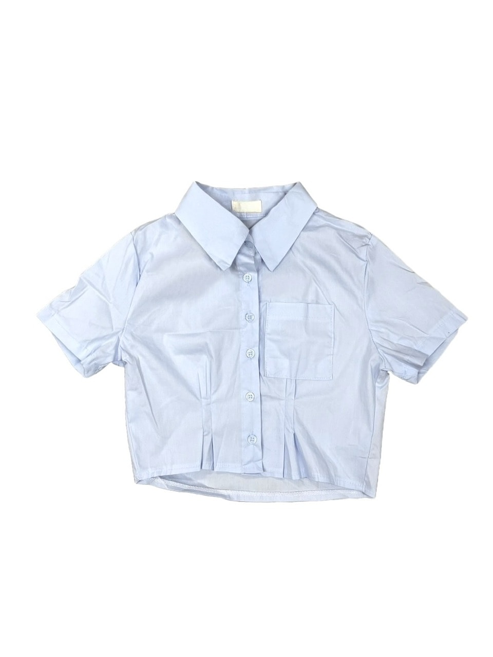 受注制【Never mind the XU】pintuck cropped shirt (3color)