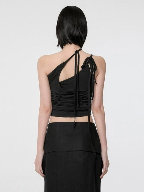 【FLAREUP】[SET] Handmade Twisted Layered Top