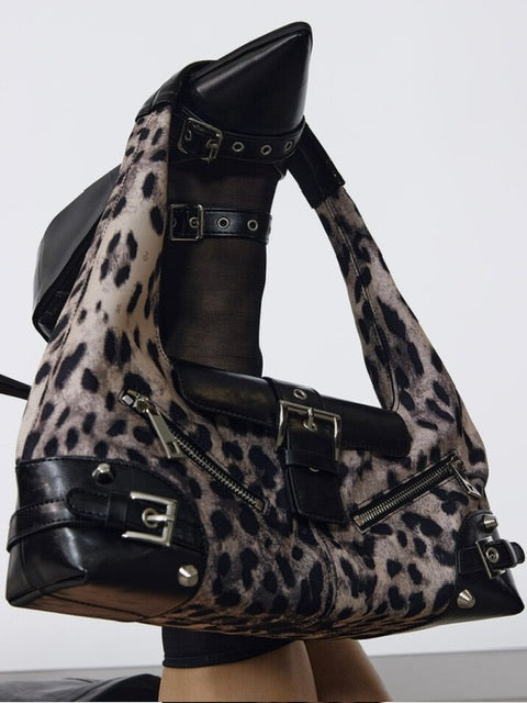 【NOT KNOWING】Small Moto Hobo Bag / 【ノットノーイング】スモールモトホボバッグ