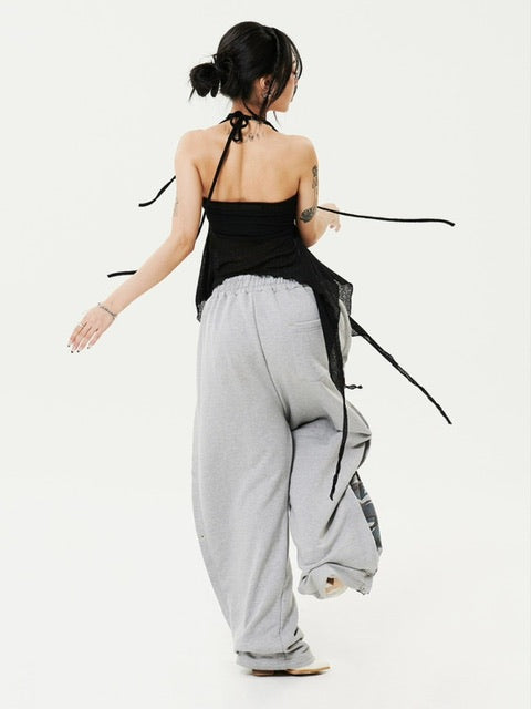 【HOLY NUMBER 7】Ribbon Ruffle Tube Top