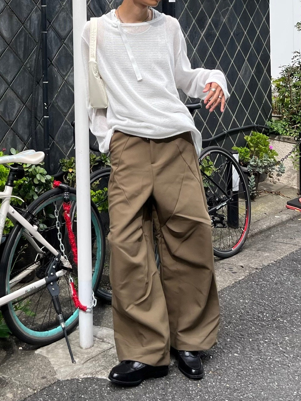 受注制【Chikashitsu +】belt design summer knit (3color)