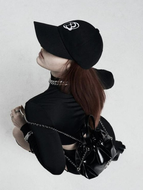 【BLACK PURPLE】Logo symbol ball cap