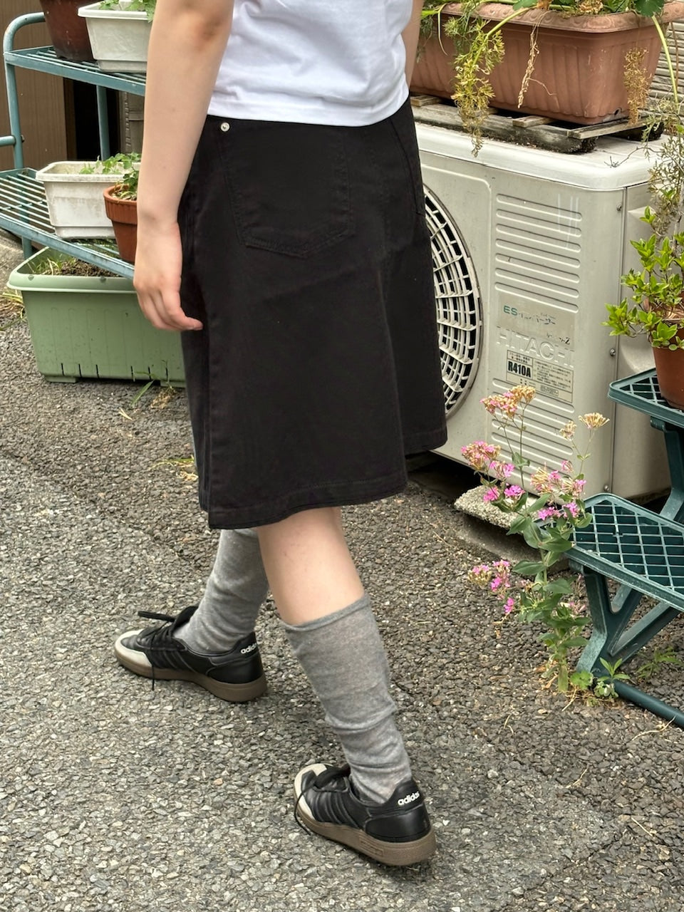 受注制【OaKS】cotton midi skirt