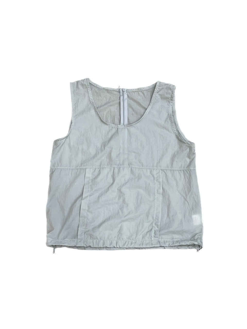 受注制【OaKS】nylon cropped vest (3color)