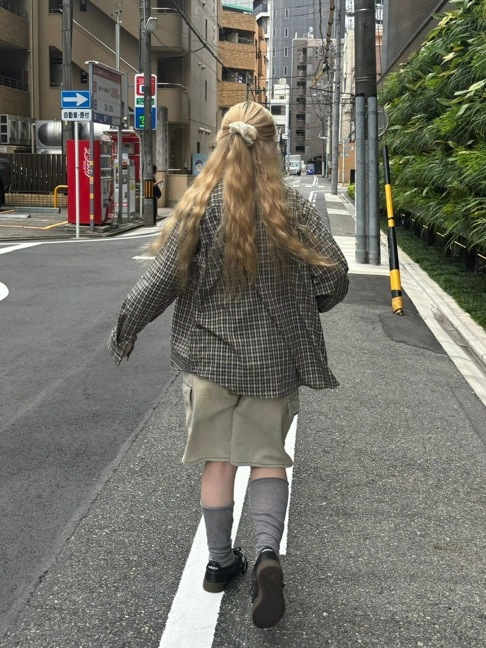 受注制【OaKS】loose fit check shirt (2color)