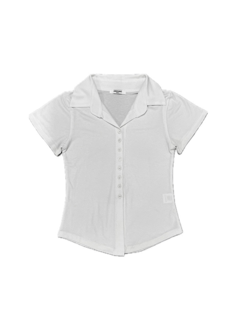 受注制【OaKS】slim collar short sleeve (4color)