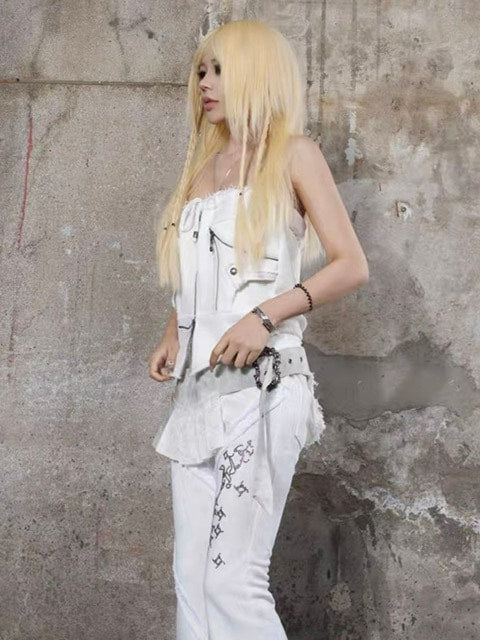 【ARIADNAw】Zip design tube top