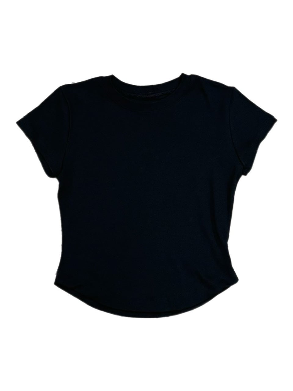 受注制【OaKS】basic cropped half sleeve t-shirt (2color)
