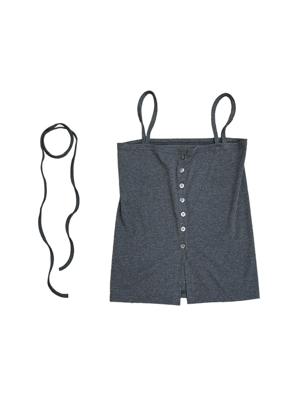 受注制【OaKS】choker set 2way camisole (3color)