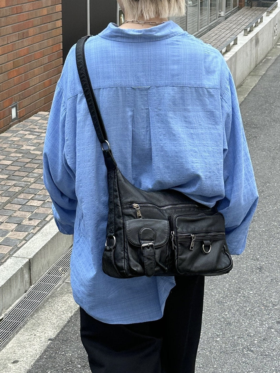 大阪店WEB限定【Chikashitsu +】leather pocket shoulder bag 2