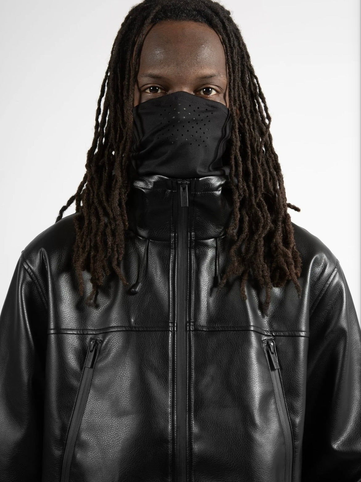 【WASTED PARIS】KINGDOM FAUX LEATHER WINDBREAKER