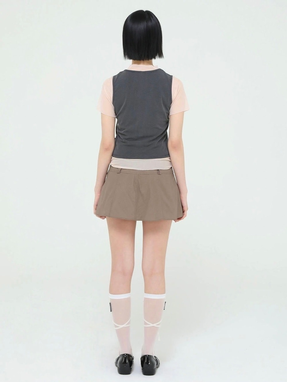 【Uglyshadow】PIGMENT MASH SLEEVELESS SET