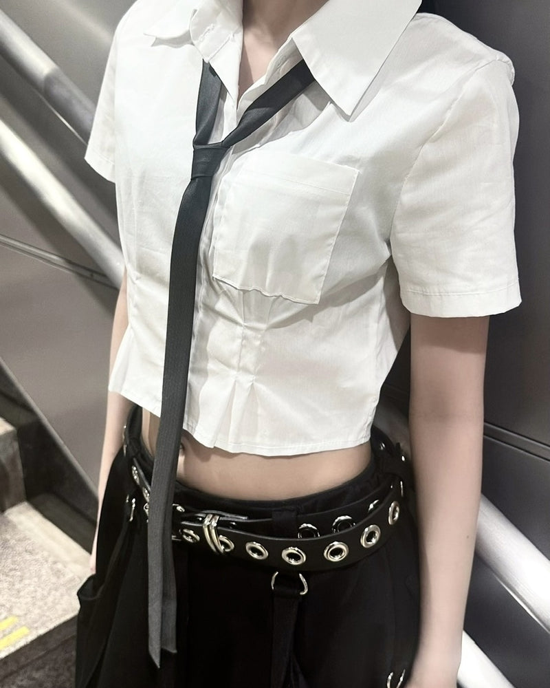 受注制【Never mind the XU】simple narrow tie (2color)