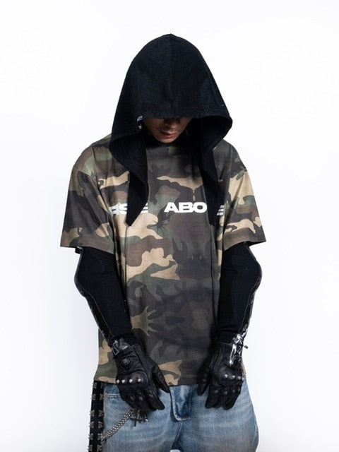 【F.V.V.O】"Rise Above" Wolf Print T-Shirt