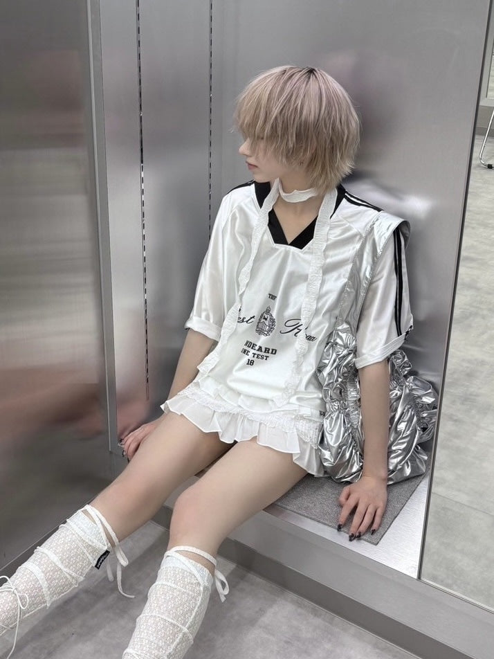 受注制【nmtc +】side line uniform tee (2color)